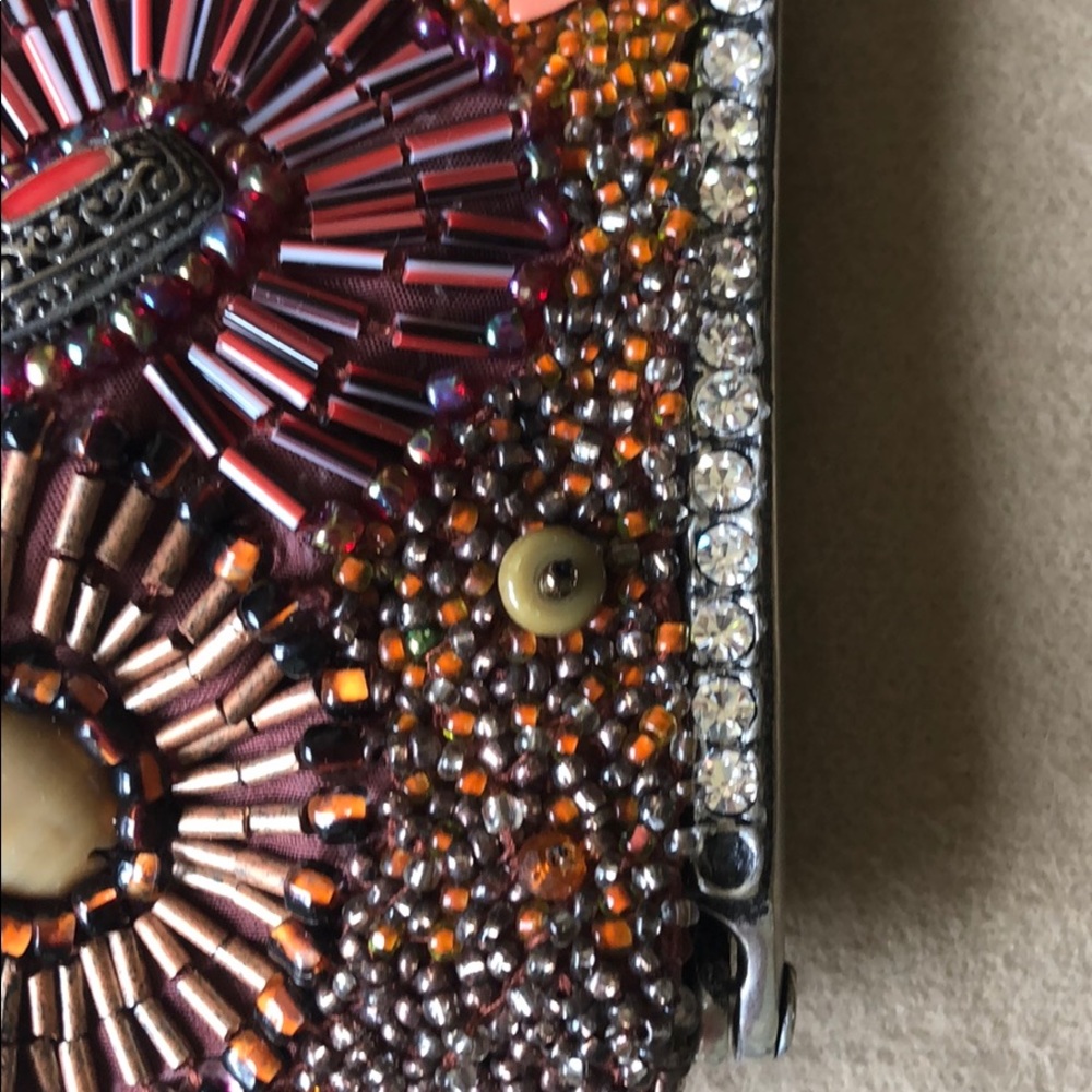 Clara Kasavina Laura Multi-Colored Clutch—missing 2 small rhinestones & 3 beads - Picture 10 of 11